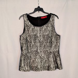 Elle Gray Womens Sleeveless Top XL